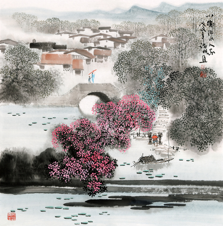 江南山水国画赏析 山水江南秀雅别致