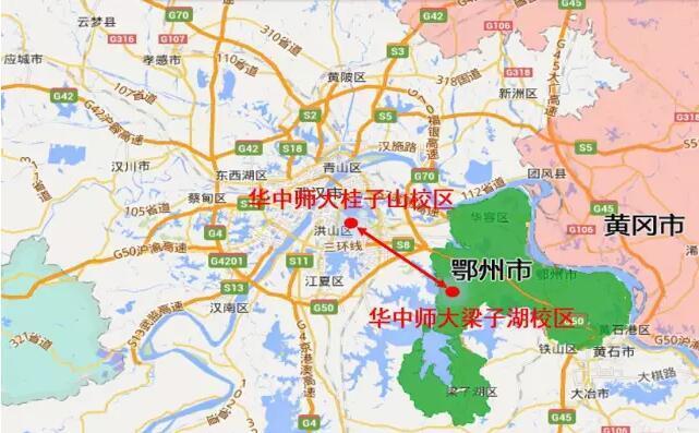 top6:鄂州会并入武汉吗武汉两大211高校定址新校区