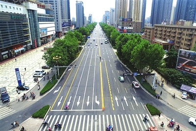 邯郸人民路改造提升路段全线通车 城市形象得到全面提升