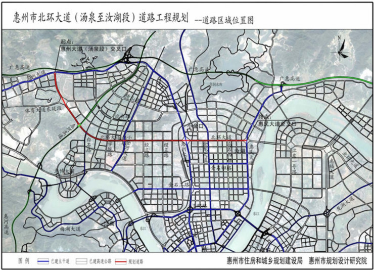 北环大道落定了! 惠州将又多一座跨东江大桥