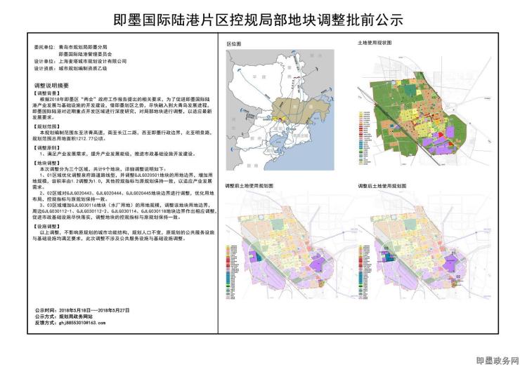 即墨四大片区规划重新调整 看看跟以往有哪些不同?