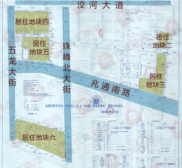 西兆通城中村改造部分地块规划曝光总占地面积246亩