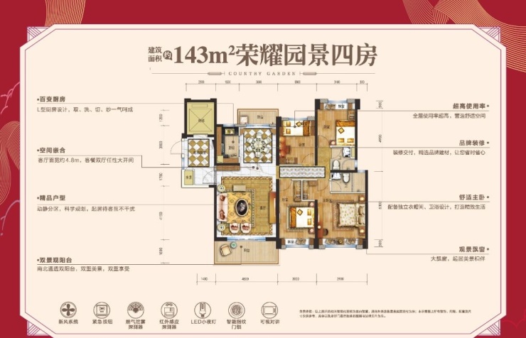 澄海碧桂园馨园143平户型9字头起商铺10580元平起