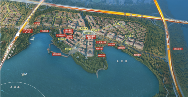 卢塞恩小镇居九龙湖新城核心,北揽省级新政核心圈,南临高颜值的4200亩