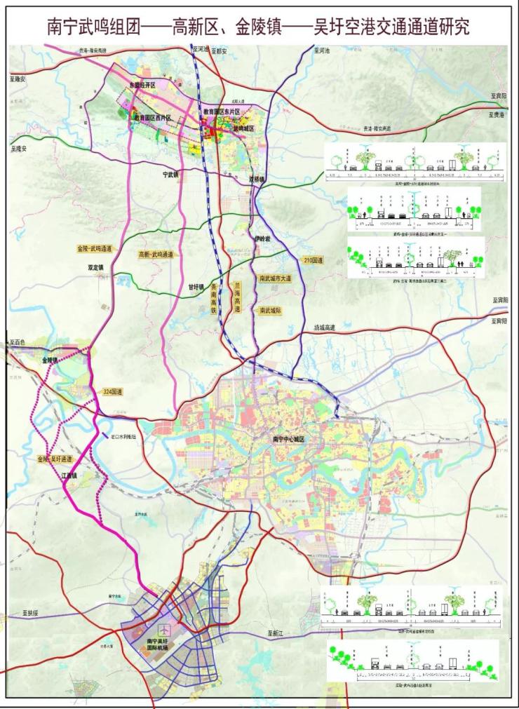 预计2023年通车,通车后南宁北站到南宁东站每隔15分钟一趟;城市快速路