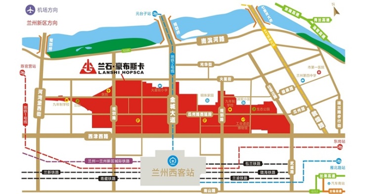 兰州西客站作为高铁站和兰州1,2号地铁的换乘站,助推兰州商业中心西移