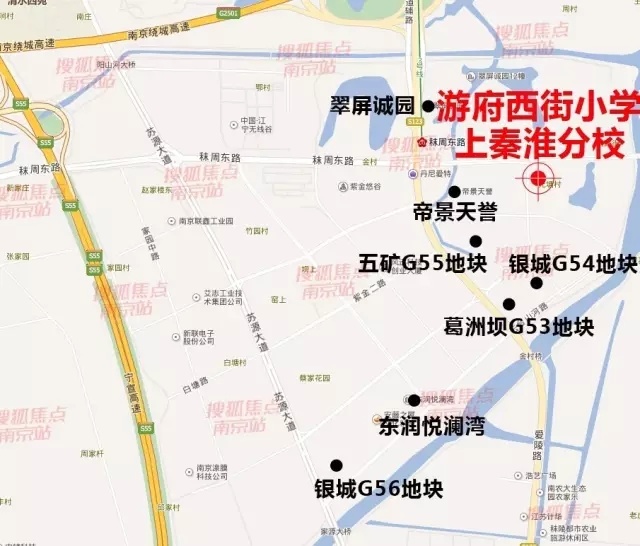 江宁学区地图曝光 江宁北小,游小学校来了