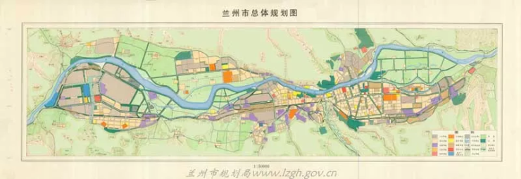 城市总体规划(1978年-2000年)确定兰州总体规划的市区范围:东起东岗镇