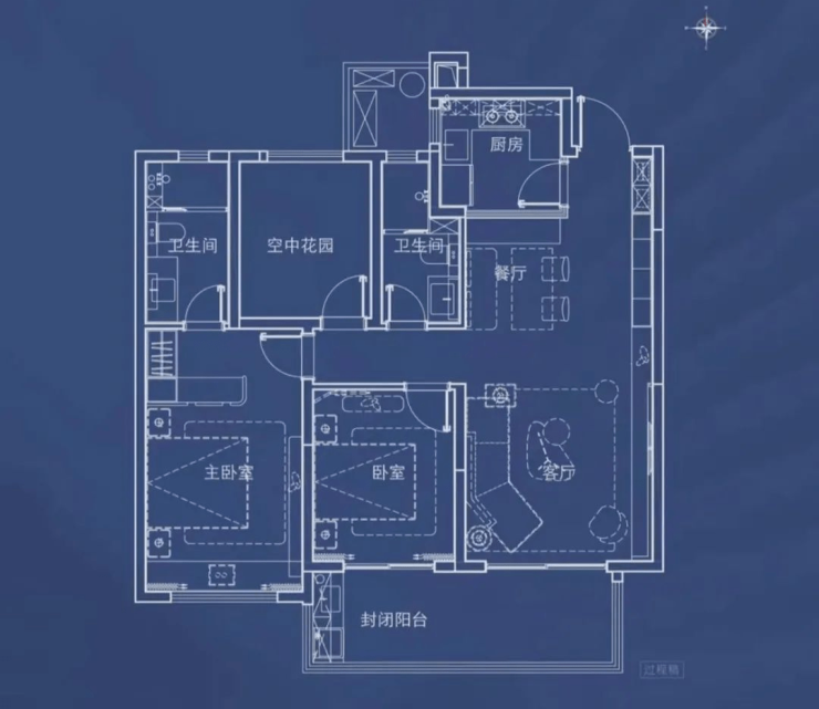 三室两厅两卫户型建筑面积约143㎡四室两厅两卫户型交通出行公交路线