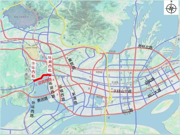 设计时速60km/小时,该方案经安庆市自然资源规划委员会2019年第四次