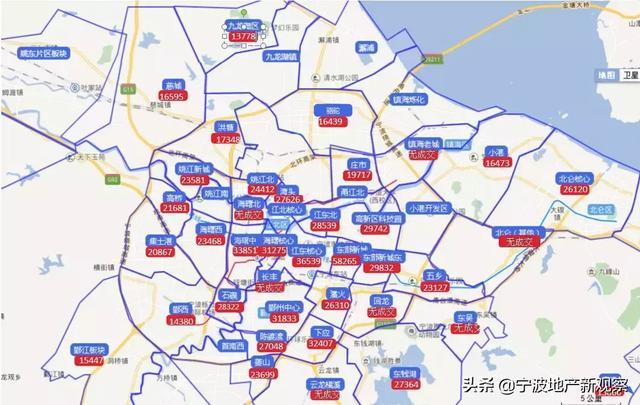均价破5w还有谁比肩这个板块12月宁波房价地图新鲜出炉