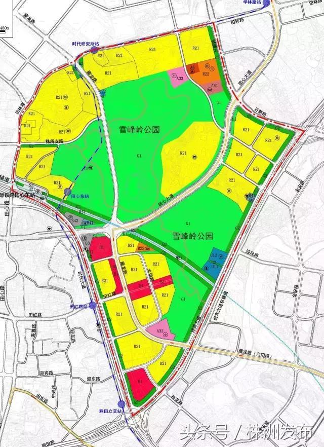 株洲城北田心片区要建1800亩雪峰岭公园,初步设计图首度曝光