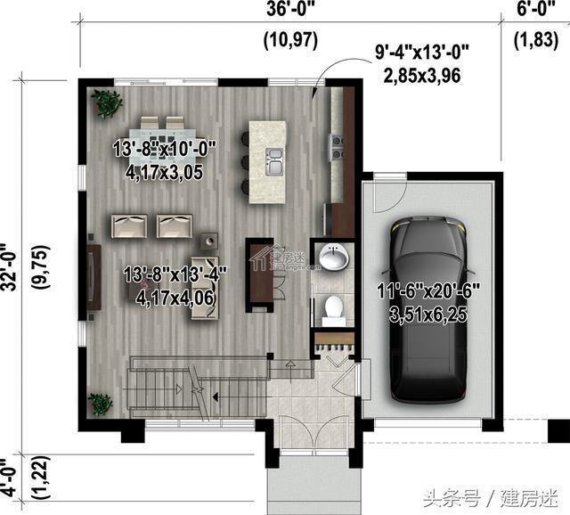 一次分享给大家4套农村自建房别墅10米x10米两层砖混房屋设计图,虽然
