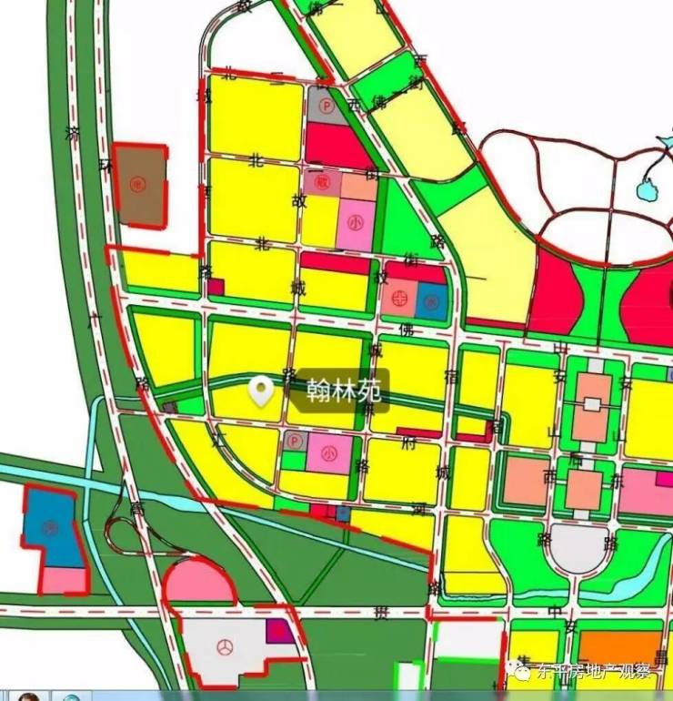 小区在建设用地规划中所处的位置   行政中心是东平县政府重点规划