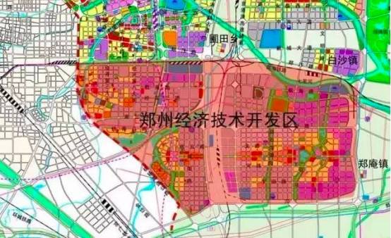 郑州经济技术开发区区域示意