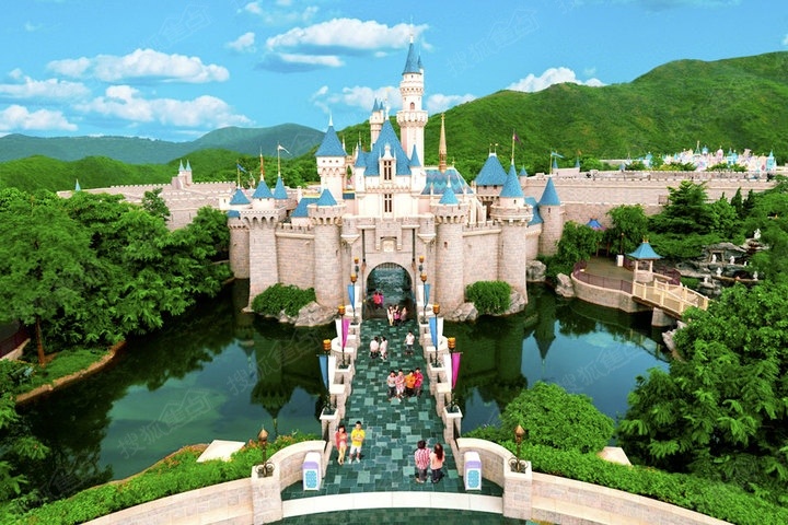 上海迪士尼乐园会是一座神奇王国风格的迪士尼主题乐园,奇幻童话城堡