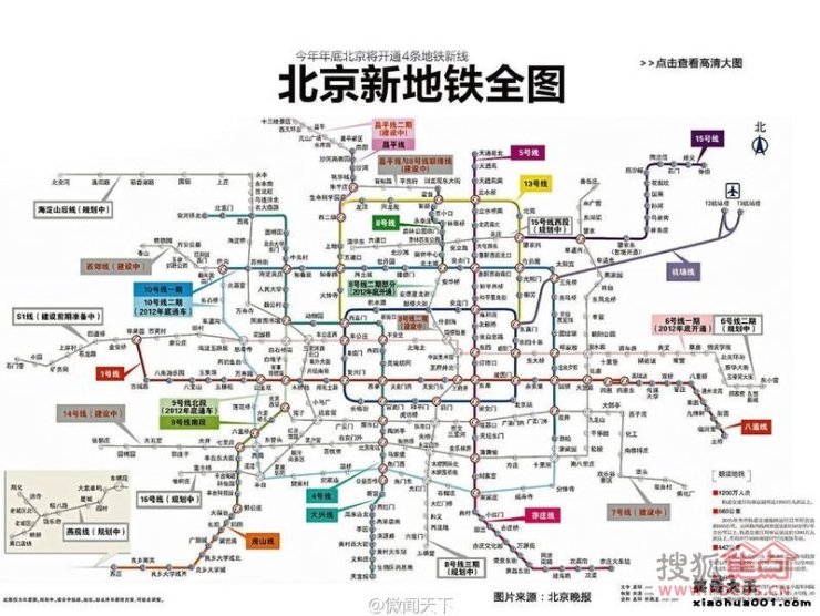 图:2020年北京地铁规划图,怎么看房山都像后娘