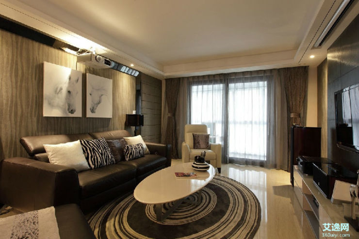 两居室斑马屋时尚简约风格案例图