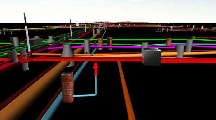 青岛建成3d管线系统 地下布局一目了然