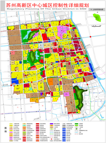 苏州高新区10年土地利用规划图公布 民生设施成重点