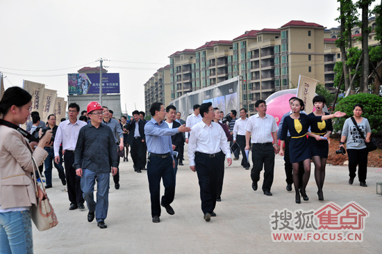 市领导视察金河湾 市领导视察金河湾