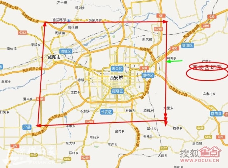 西安四环路规划(多图)-西安搜狐焦点