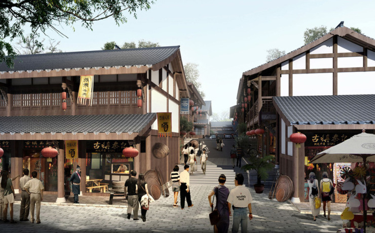 古建商业街设计案例效果图_装修攻略-北京搜狐焦点家居