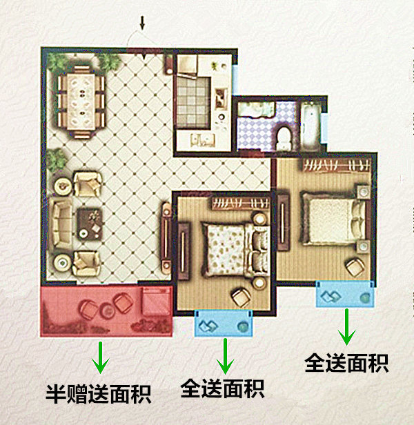 京基一品 83.98 ㎡   室        卫阳光两室