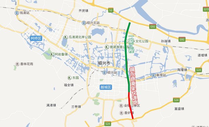而同时,绍兴启动中兴大道,越东路和329国道市区段于越路快速改造工程.