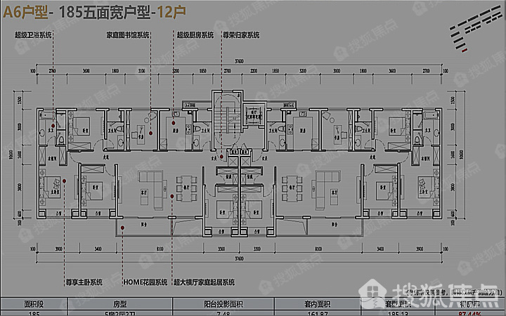 蟠龙天地别墅户型图片