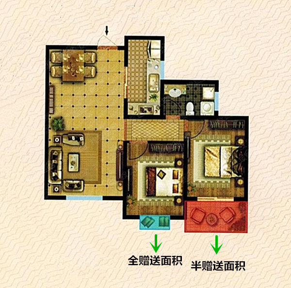 京基一品 88.7 ㎡   室        卫阳光两室