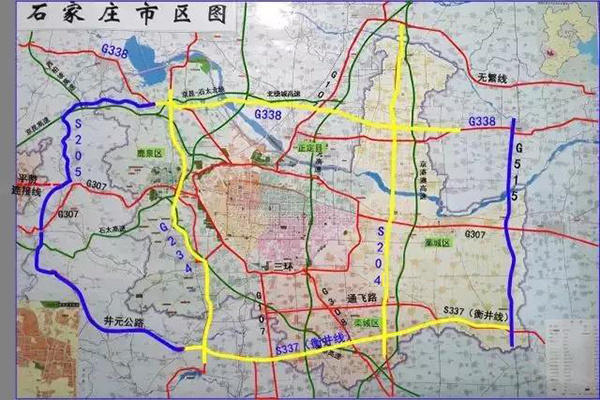 名称改为辛平线(衡井线南移)向西达京赞线;向北,利用338国道规划线位