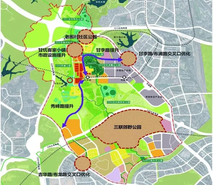 招商臻城片区内有多个公园,有三联郊野公园,石芽岭公园,银湖山郊野