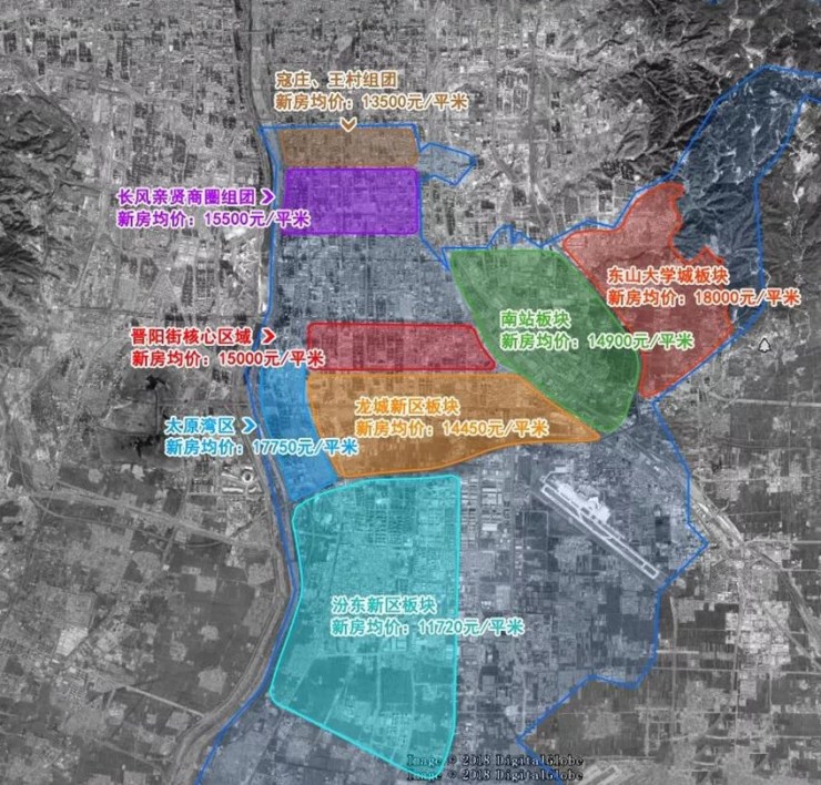 太原市六城区地图图片