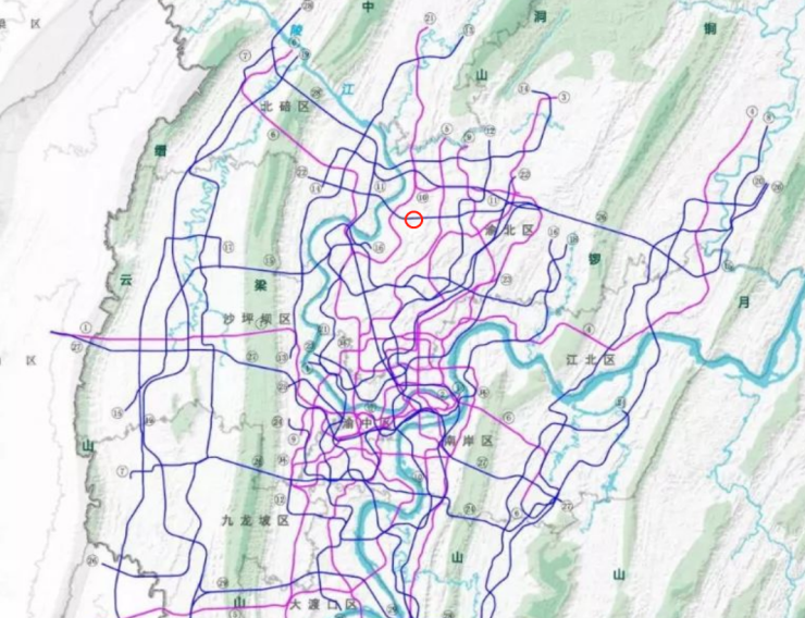 後來在2019年發佈的《重慶市主城區軌道交通線網規劃(2019-2035年)》