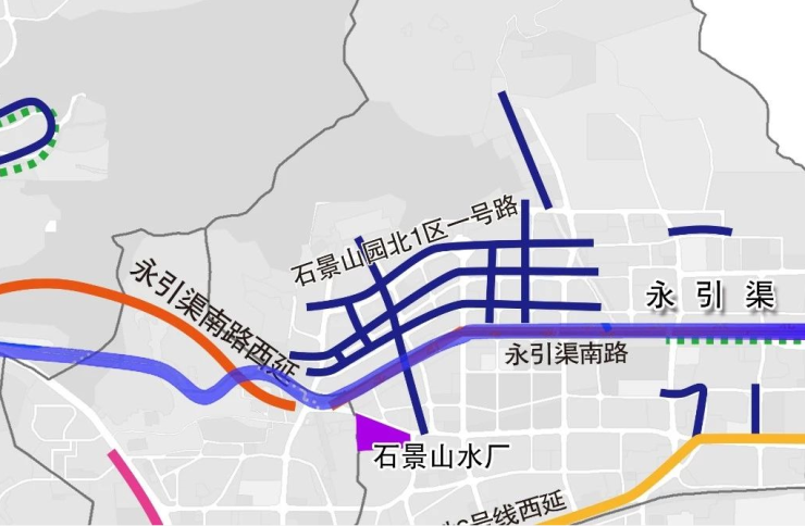 以及东奥m11号线金顶街站(在建中,与高井规划一路,永引渠南路西延等