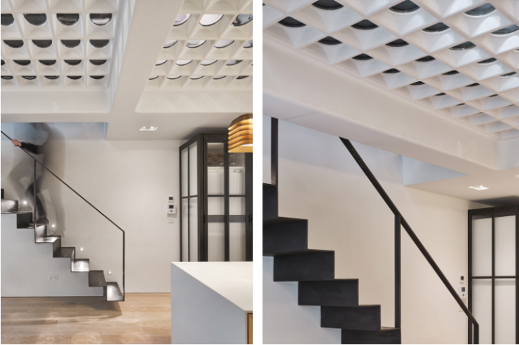 精致工业风 玻璃砖设计,在地下室也能享受阳光!