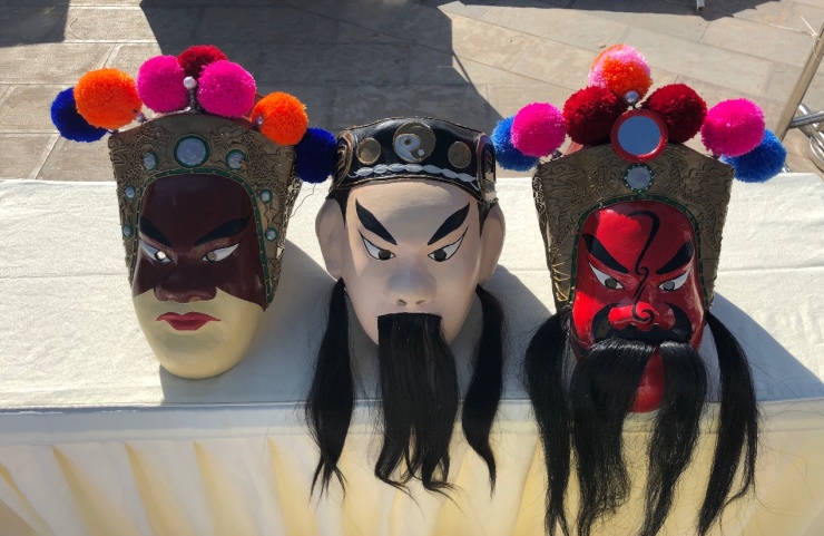 澄江关索戏面具展示