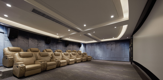 【南安保利·香槟公馆多媒体影音室实景图】