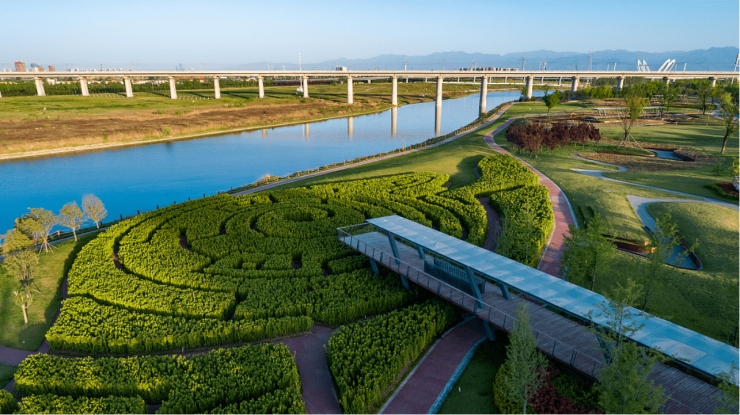 萬畝鎬京遺址公園,保護面積約10平方公里