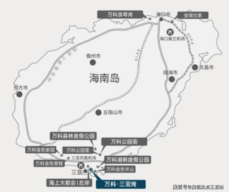 三亚万科三亚湾户型图|交通|位置|优势