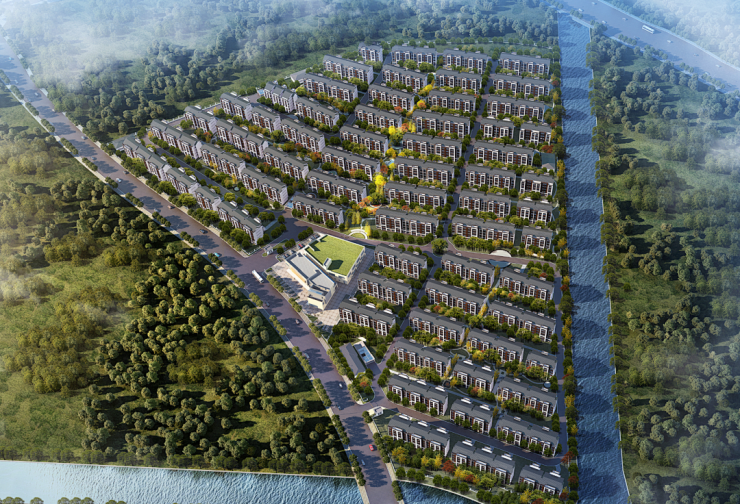 本案毗邻苏州城中的"生态绿肺"—— 虎丘山风景名胜区和虎丘湿地公园