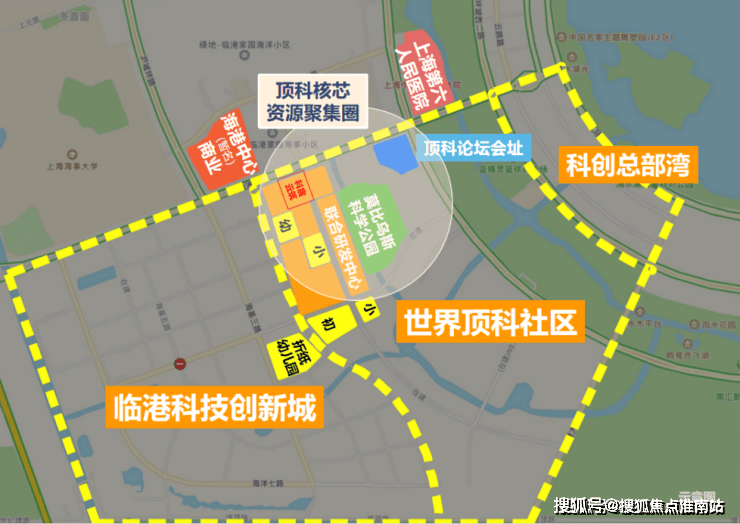 示意图,信息来源于临港核心片区规划文件中建玖海云天售楼处电话:400