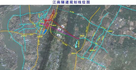 该条隧道的走向已经确定:起于辅仁路与辅仁大道相交节点,止于兴塘路