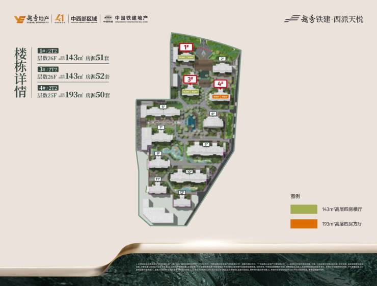 西安!越秀铁建西派天悦-建面约143-228㎡-品牌开发商-物业公司-在售户型-西安搜狐焦点