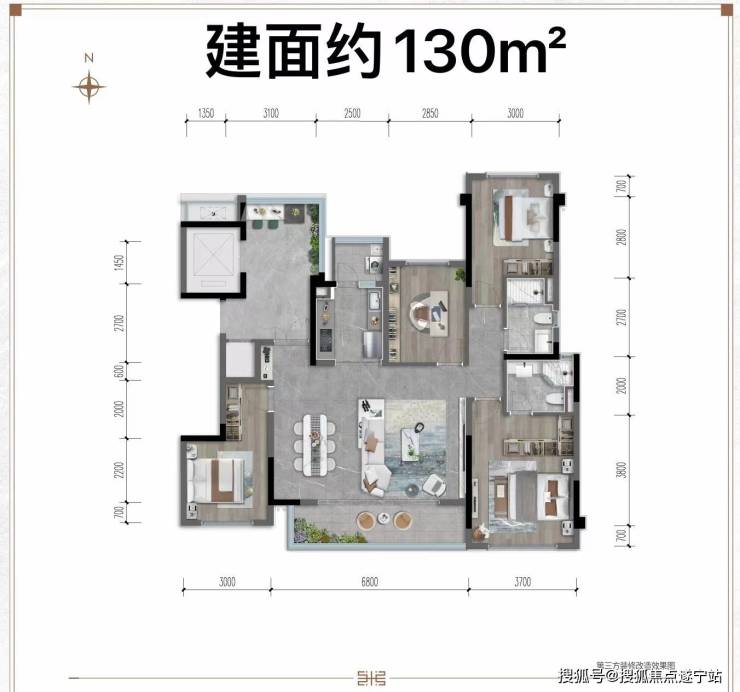 龙湖三千云锦(售楼处)-户型图_7月房价_配套_楼盘详解