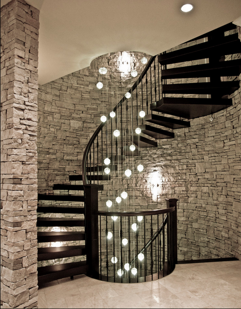 别样的旋转楼梯装修效果图,美