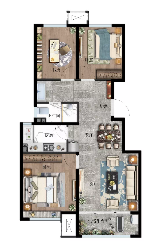 中瑞城|承芯101㎡舒适三居的幸福时刻-承德搜狐焦点