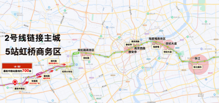 10号线,机场联络线(在建中),嘉闵线(在建中),直达漕河泾开发区