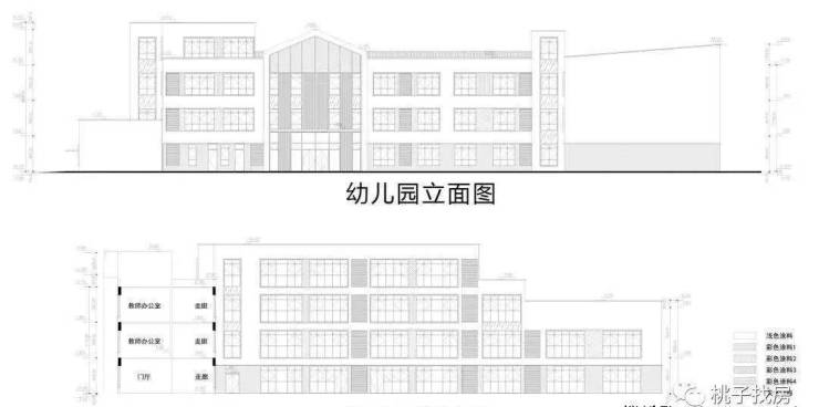 小区出入口均设置在西侧的万向直路上,幼儿园和小区共用车行出入口